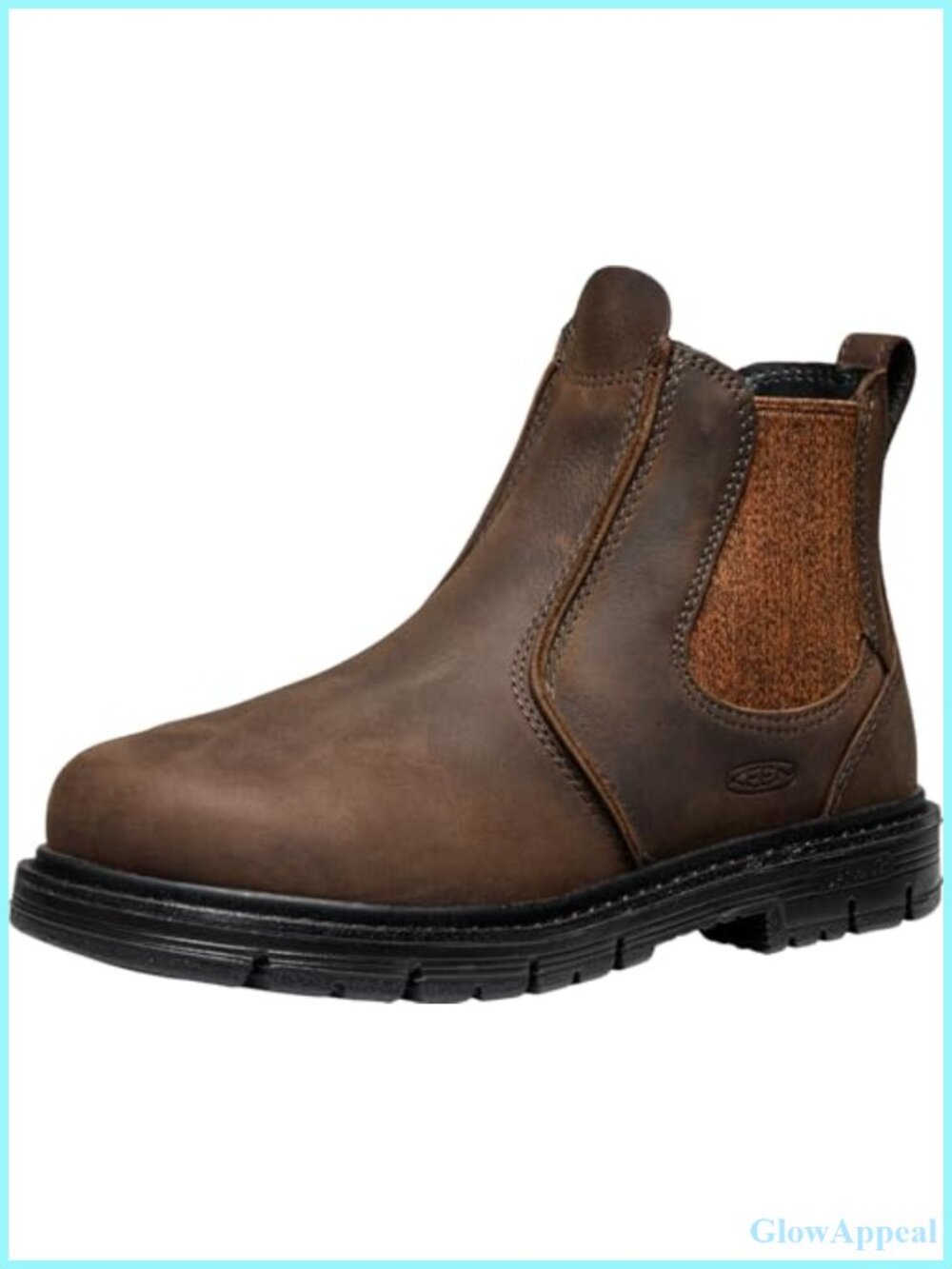 Aluminum Alloy Toe Pull-On Work Boot Leather Slip-On Utility Boot